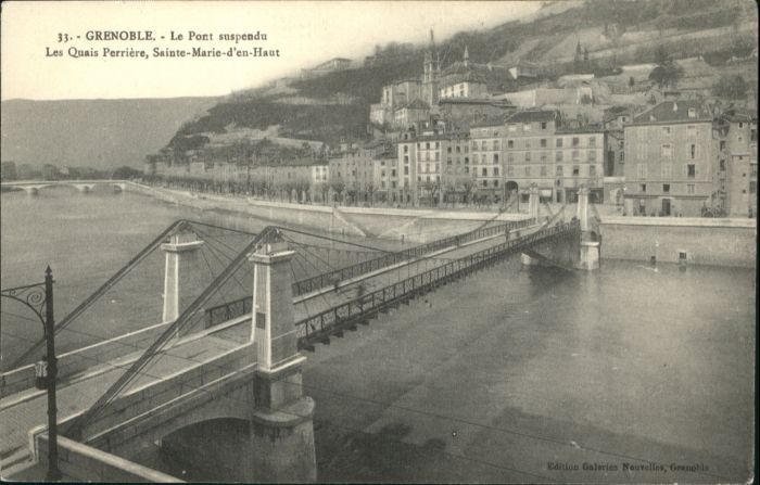 Grenoble Pont Suspendu Quai Perriere Saint-Marie