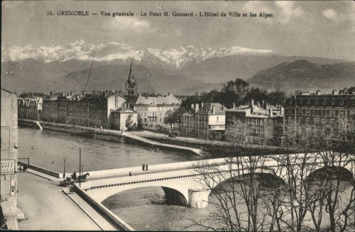 Grenoble Pont M. Gontard Hotel de Ville