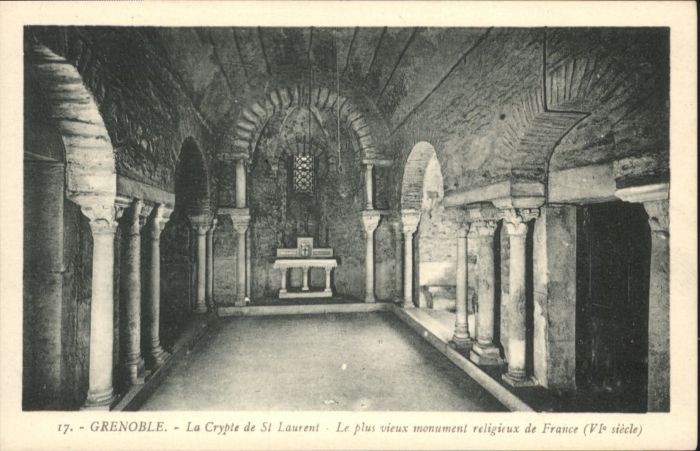 Grenoble Crypte St. Laurent Kyrpta