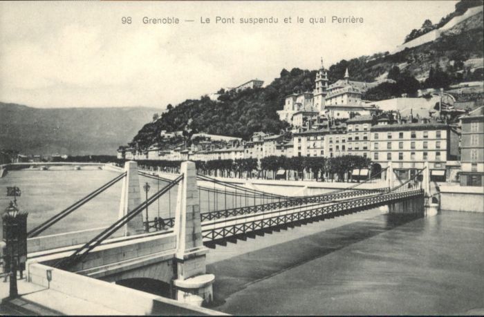 Grenoble Pont Suspendu Quai Perriere