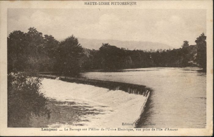 Langeac Barrage Allier Usine Electrique