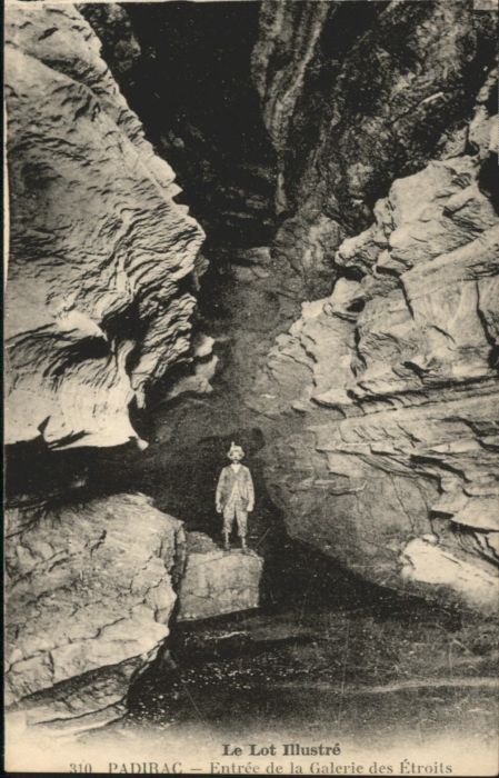 Padirac Höhle Grotte Galerie Etroits