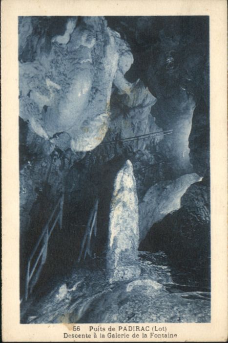Padirac Höhle Grotte Galerie Fontaine