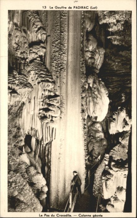 Padirac Höhle Grotte Colonne Geante