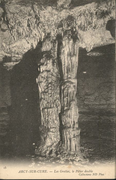 Arcy-sur-Cure Yonne Höhle Grotte Pilier Double