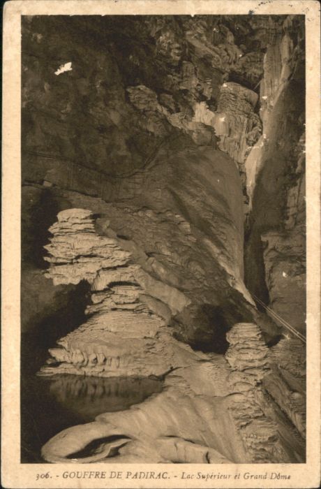 Padirac Höhle Grotte Lac Superieur Grand Dome