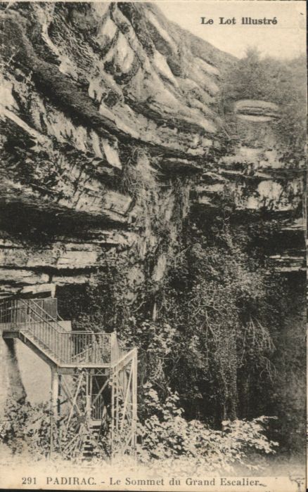Padirac Höhle Grotte Sommet Grand Escalier