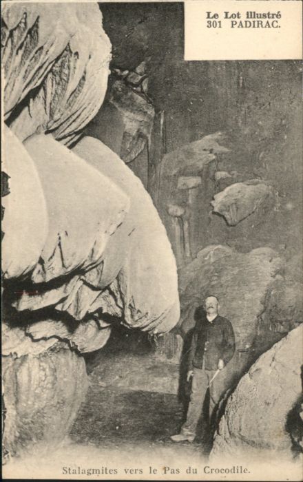 Padirac Höhle Grotte Stalagmites Pas Crocodile