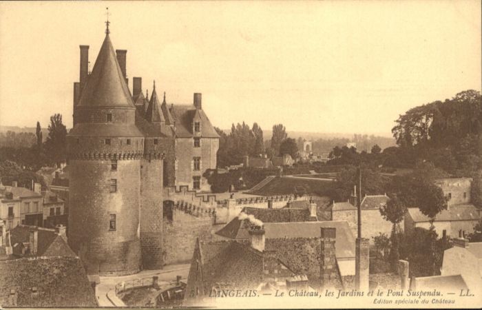 Langeais Chateau Jardin Pont Suspendu