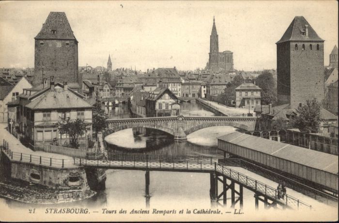 Strasbourg Alsace Strasbourg Tour Anciens Remparts Cathed