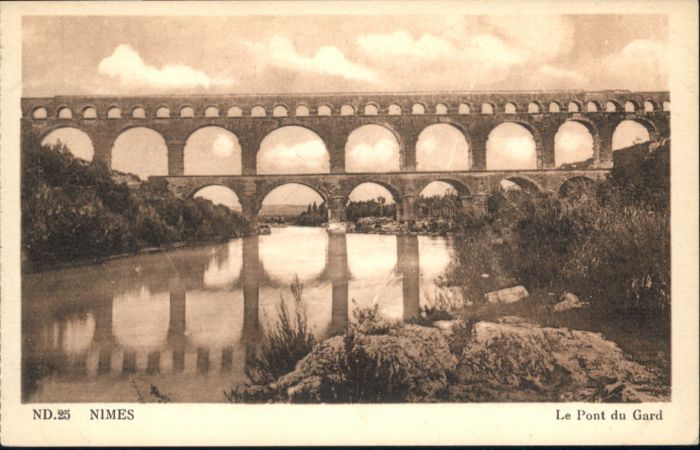 Nimes Pont Gard Viadukt