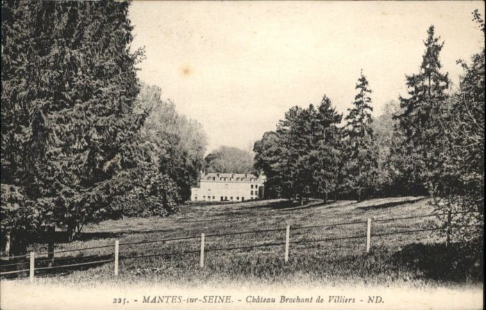 Mantes-sur-Seine Chateau Brochant Villiers