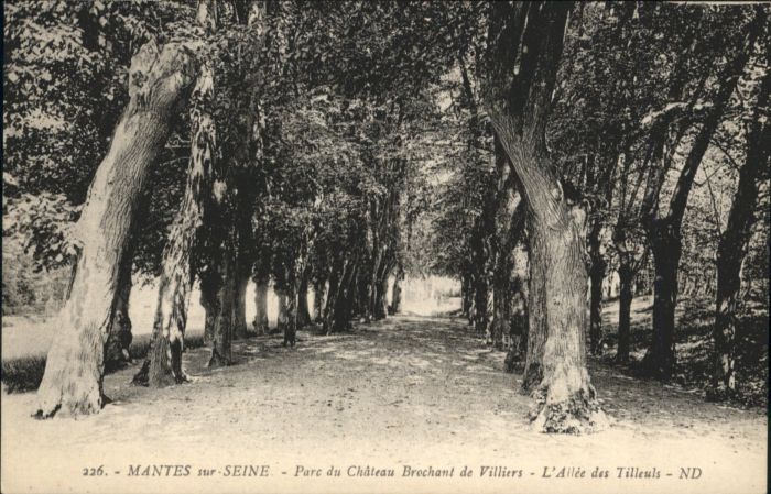 Mantes-sur-Seine Parc Chateau Brochant Villiers Allee