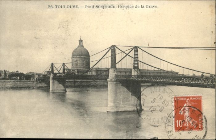 Toulouse Haute-Garonne Toulouse Pont Suspendu Hospice Grave