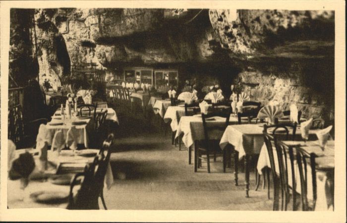 Padirac Höhle Grotte Restaurant Terrasse