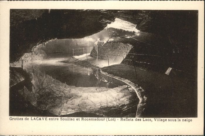 Lacave Lot Lacave Höhle Grotte
