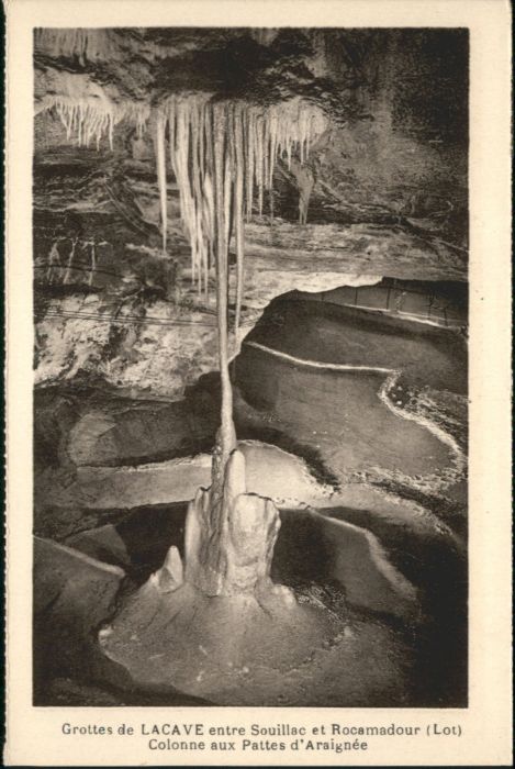 Lacave Lot Lacave Höhle Grotte