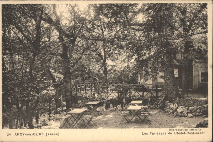 Arcy-sur-Cure Yonne Terrasses Chalet Restaurant