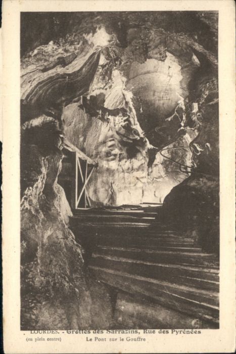 Hoehlen Caves Grottes Grotte Sarazin Höhle Grotte Lourdes
