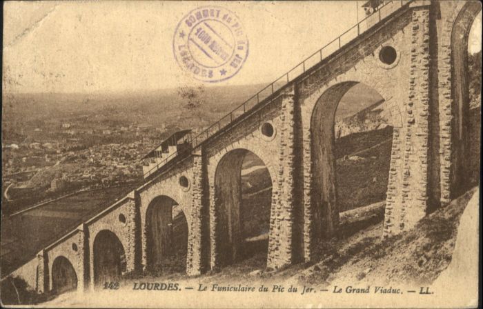 Lourdes Hautes Pyrenees Lourdes Funiculaire Pic Jer Grand Viadu