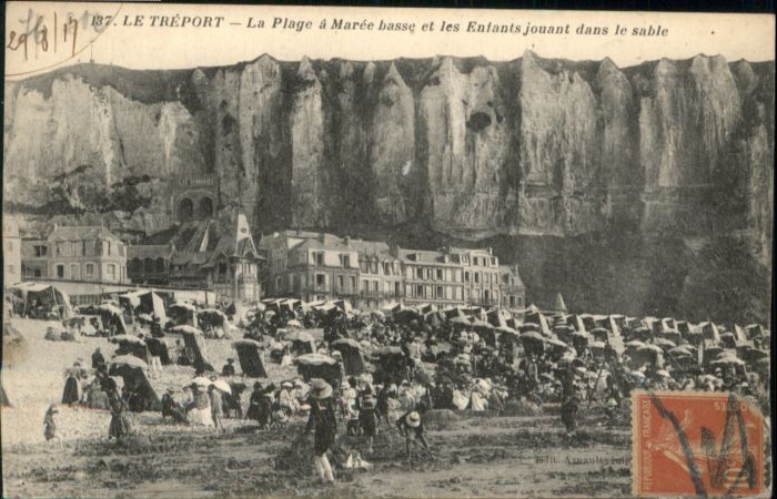 Le Treport Plage Maree Basse