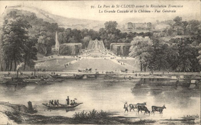 Paris Saint-Cloud Grande Cascade Chateau