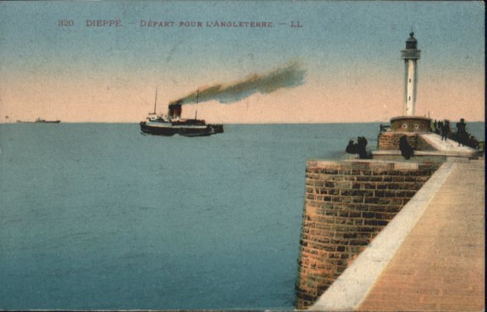 Dieppe 76 Dieppe Depart Angleterre Dampfer