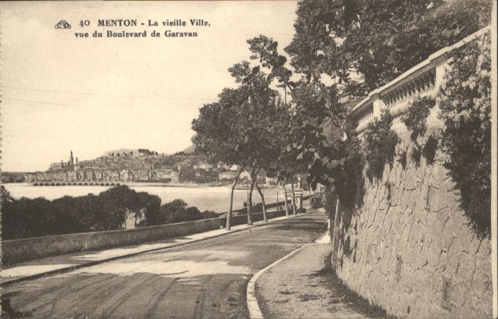 Menton Alpes Maritimes Menton Boulevard Garavan