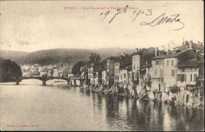 Epinal Vosges Epinal Quai Rualmenil Faubourg