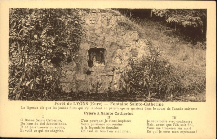 Lyons-la-Foret Sainte-Catherine Foret Lyons Fontaine