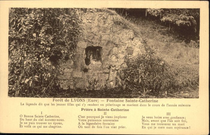 Lyons-la-Foret Sainte-Catherine Foret Lyons Fontaine