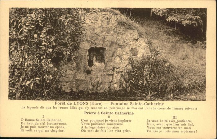 Lyons-la-Foret Sainte-Catherine Foret Lyons Fontaine