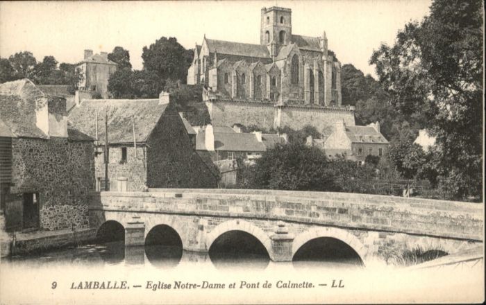 Lamballe Eglise Notre-Dame Pont Calmette