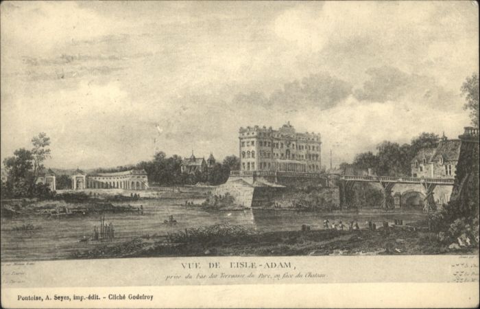 L Isle-Adam Terrasse Parc Chateau