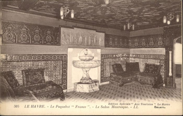 Le Havre Paquebot France Salon Mauresque