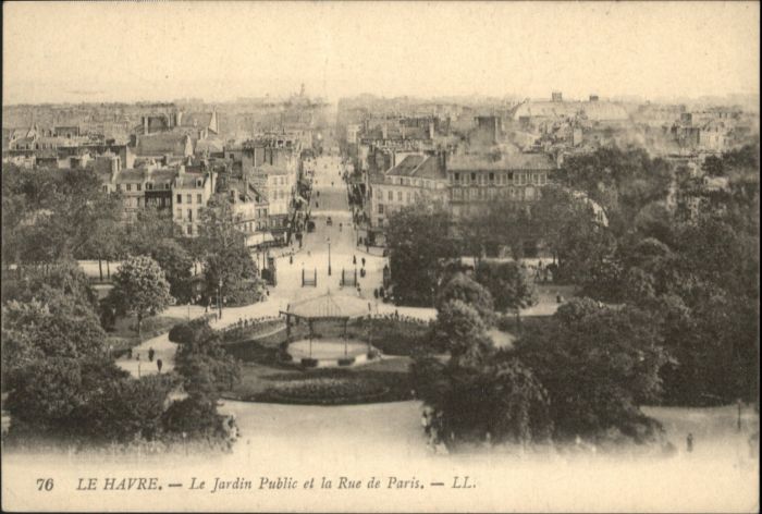 Le Havre Jardin Public Rue de Paris