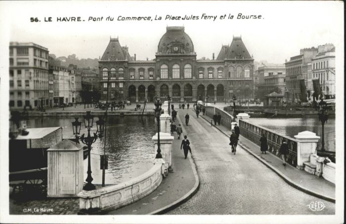 Le Havre Pont Commerce Place Jules Ferry Bourse