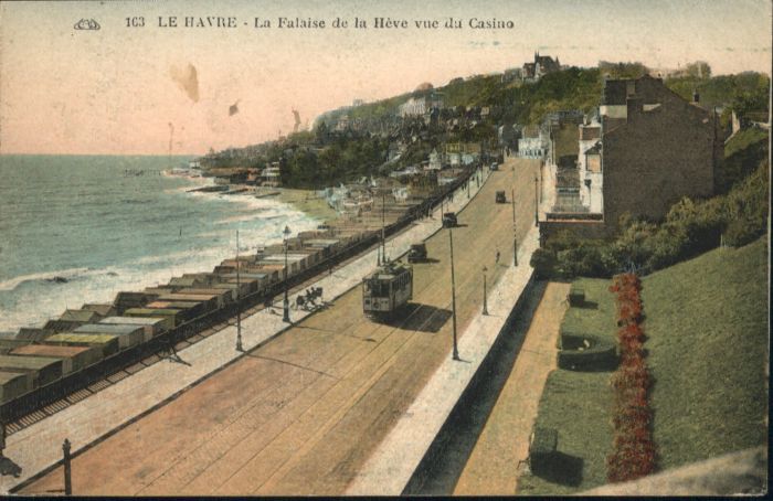 Le Havre Falaise Heve Casino Strassenbahn