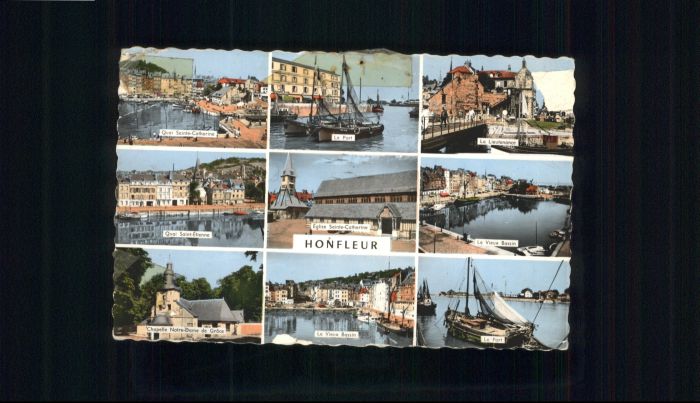 Honfleur Quai Port Lieutenance Bassin Chapelle N