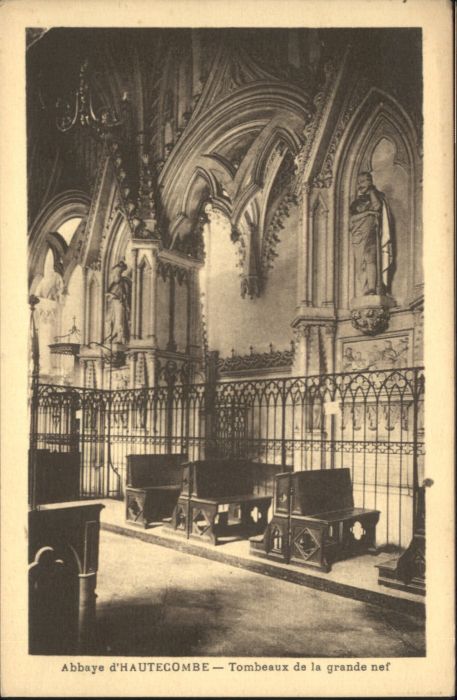 Saint-Pierre-de-Curtille Abbaye Hautecombe Tombeaux Grande Nef