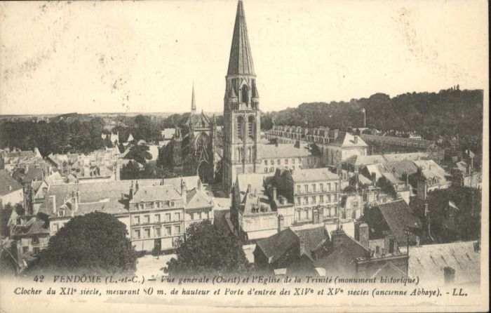 Vendome Eglise Trinite Clocher
