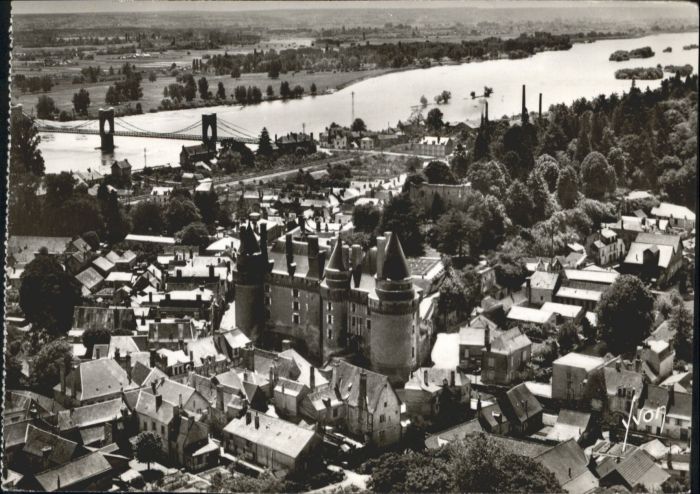 Langeais Fliegeraufnahme Chateaux Loire