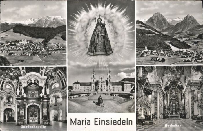 Frastanz [Stempelabschlag] Maria Einsiedelei Gnadenkapelle Hochaltar