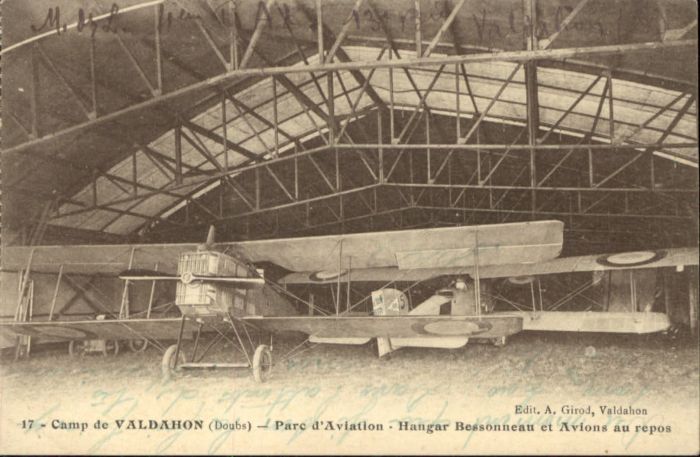 Valdahon Camp Parc Aviation Hangar Bessonneau Av