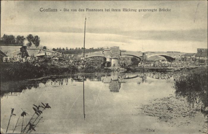 Conflans-Sainte-Honorine Brücke Zerstörung x
