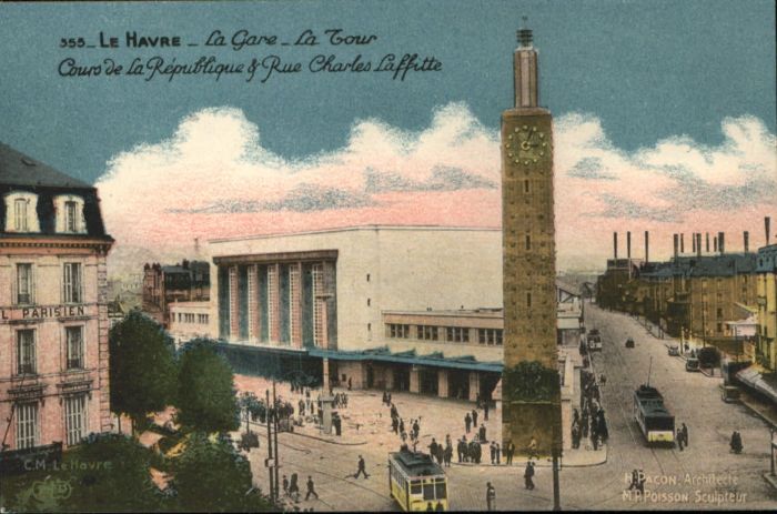 Le Havre Gare Bahnhof Tour Cours Republique Rue