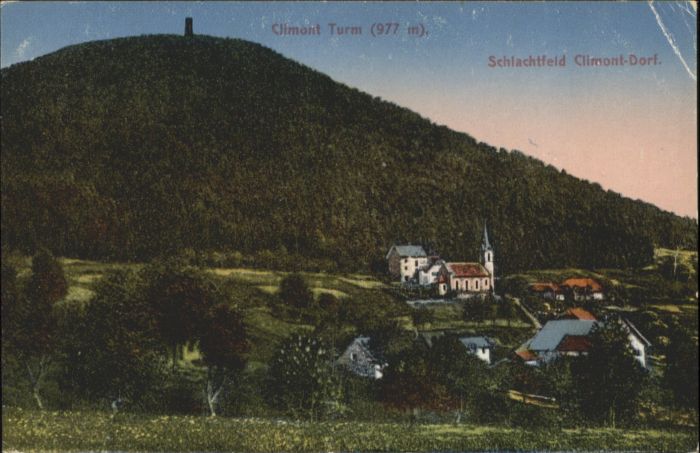 Climont Berg Turm Schlachtfeld Dorf