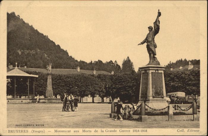 Bruyeres Vosges Monument Morts Grande Guerre