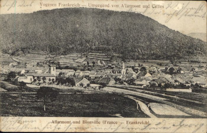Allarmont Bionville Celles Vogesen