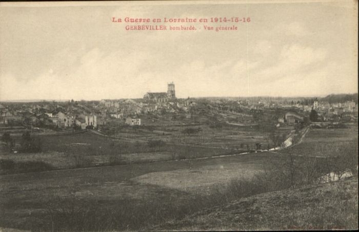 Gerbeviller la Martyre Gerbeviller Bombarde Zerstörung